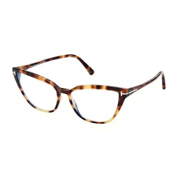 New Authentic Tom Ford FT5825-B-053-55 Cat Eye Eyeglasses - Picture 1 of 3